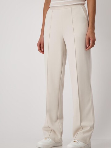 monari Regular Broek in Beige: voorkant