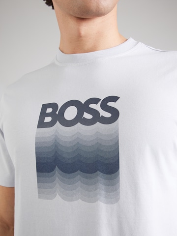 BOSS Póló 'Insignia' - szürke
