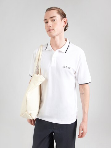 T-Shirt 'JCOSTANCE' JACK & JONES en blanc : devant