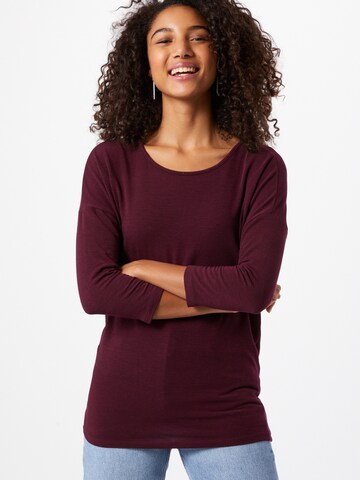T-shirt 'Glamour' ONLY en rouge : devant