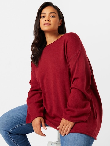 Tommy Hilfiger Curve Pullover in Rot: predná strana