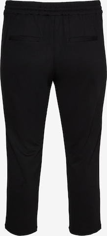 Vero Moda Curve Regular Pleat-Front Pants 'Eva' in Black