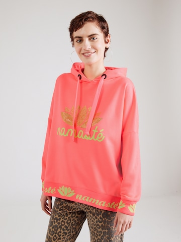 miss goodlifeSweater majica 'Namaste' - roza boja: prednji dio