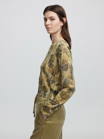 Ipekyol Sweat jacket ' Slim fit Printed ' in Green
