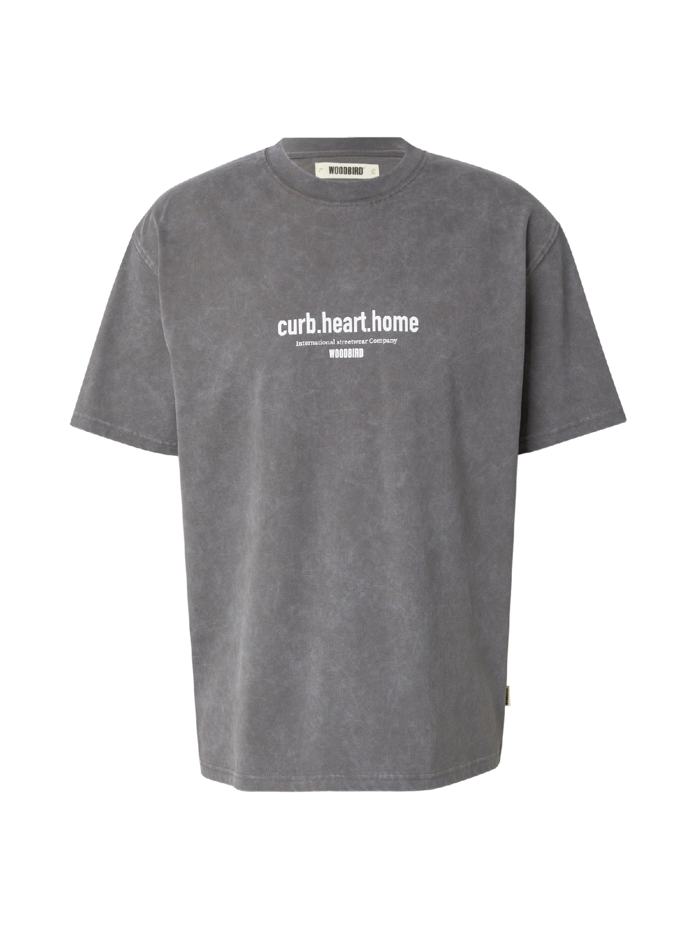 T-Shirt 'Beam Dye' Woodbird en gris : devant