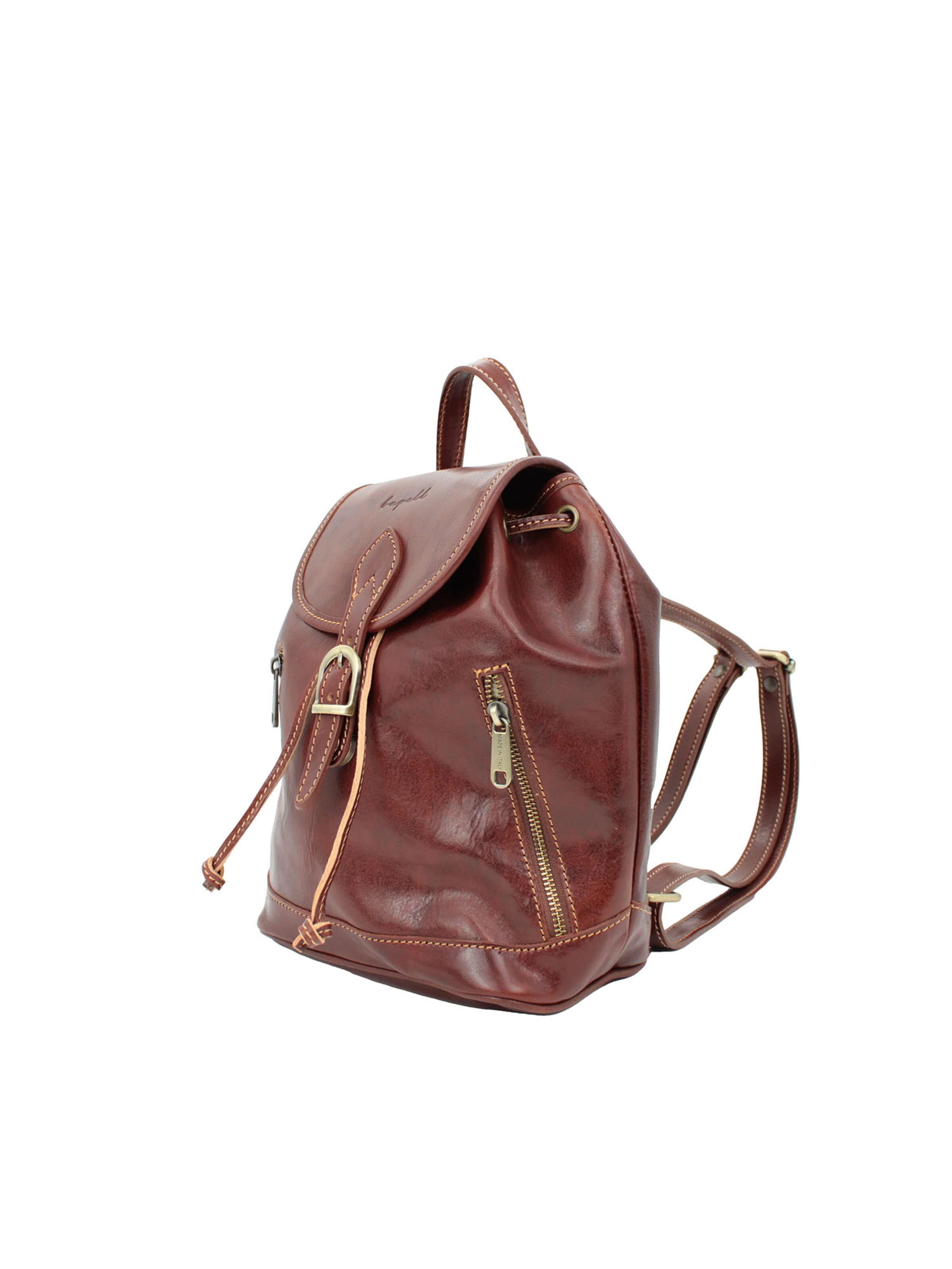 bupell Rucksack 'Violetta Piccolo'‌‌‌‌‌‌‌ in Braun: Vorderseite