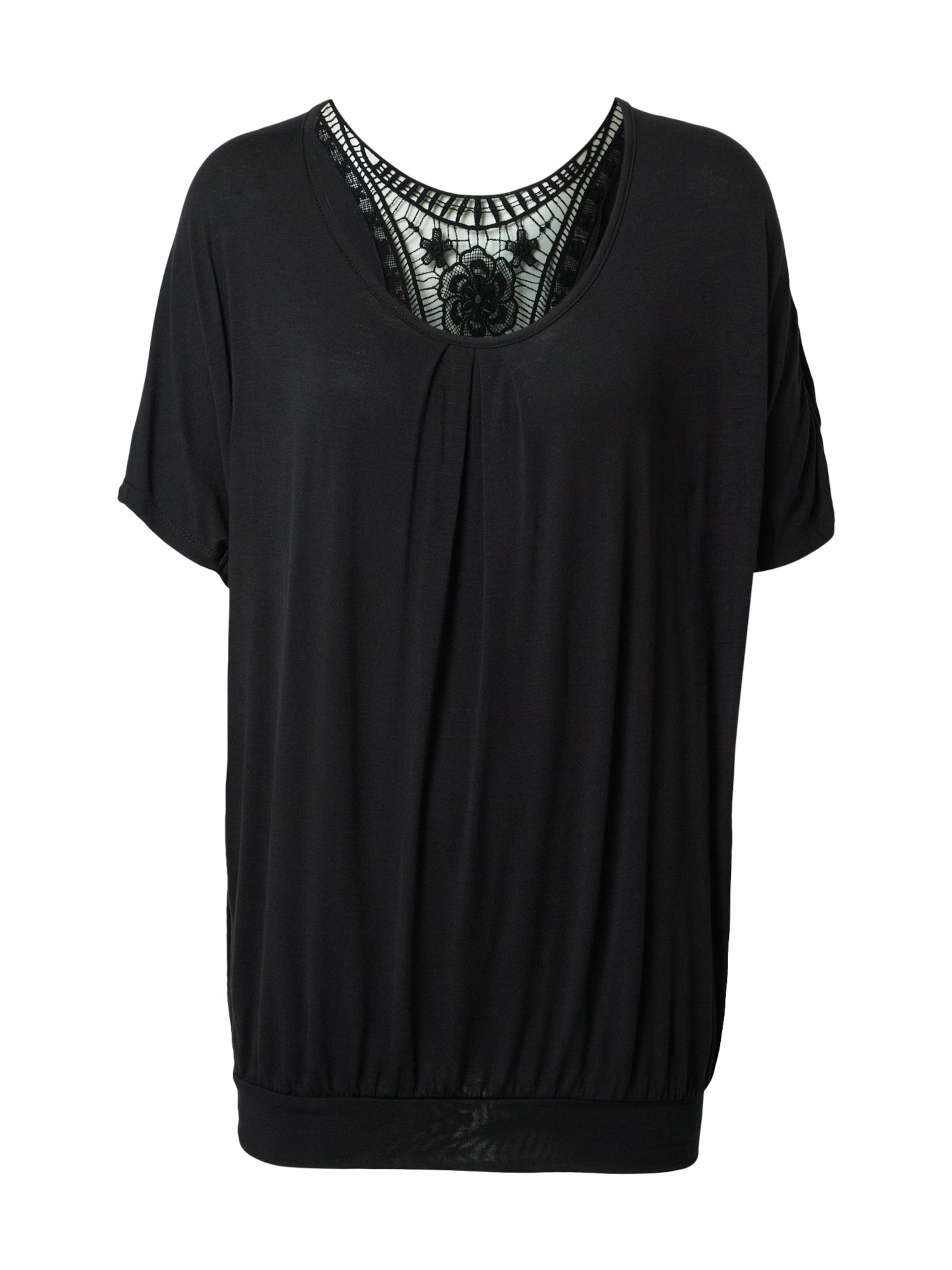 juoda LASCANA Marškinėliai: priekis