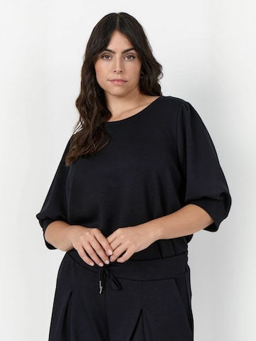Sweat-shirt 'Sabina' Wasabi Concept en noir : devant
