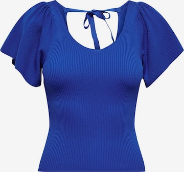 Pull-over 'Leelo' ONLY en bleu : devant