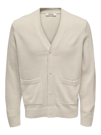 Only & Sons Trui 'ONSMAJOR RLX' in L in de kleur Beige, Productweergave