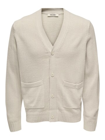 Only & Sons Sweater 'ONSMAJOR RLX' in Beige: front