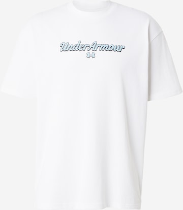 T-Shirt fonctionnel UNDER ARMOUR en blanc : devant