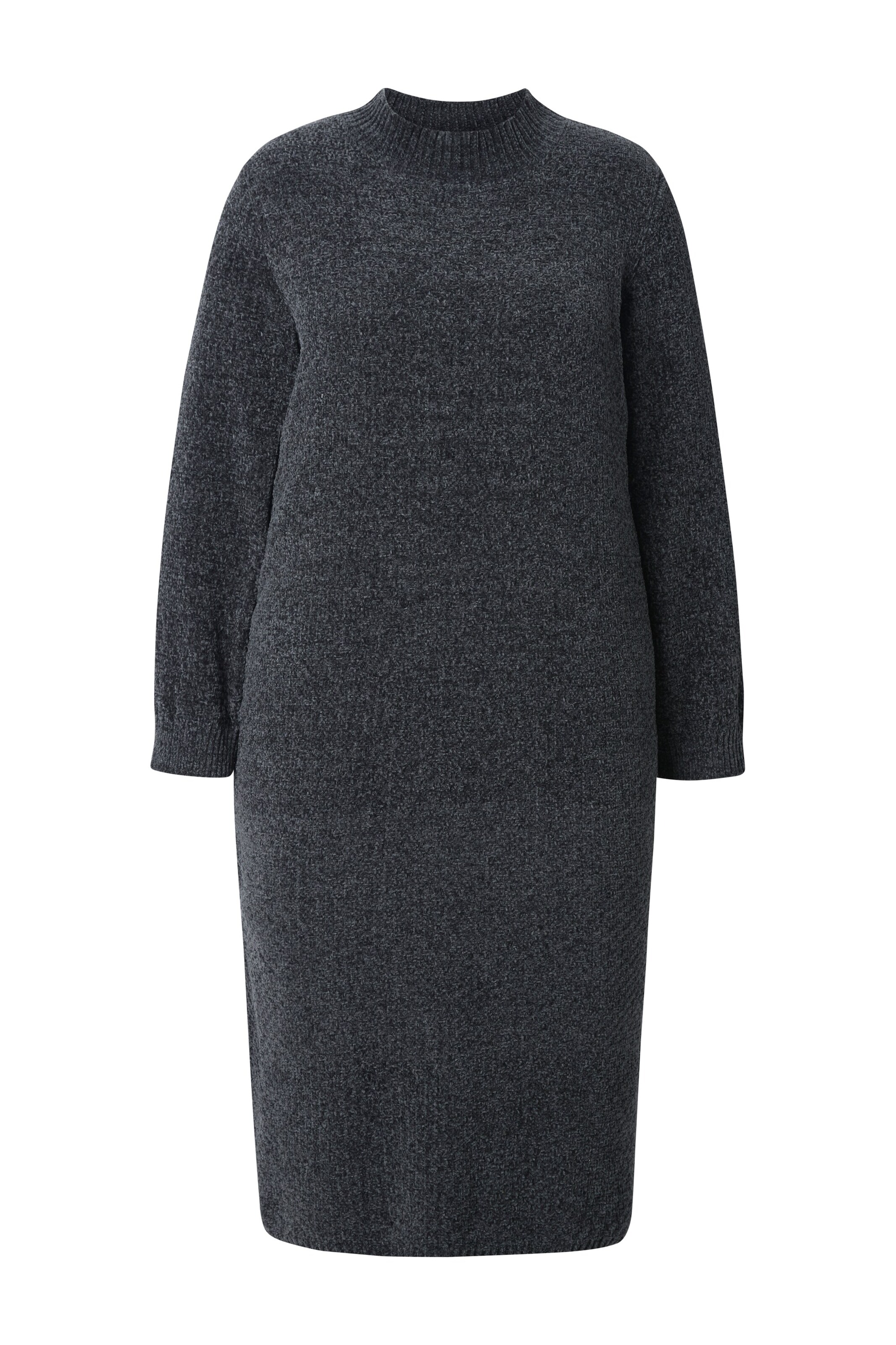 Ulla Popken Strickkleid in Grau: Vorderseite