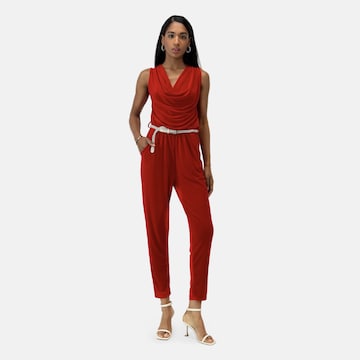 Elara Jumpsuit in Red: front