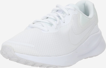 NIKE - Zapatillas de running 'Revolution 7' en blanco: frente