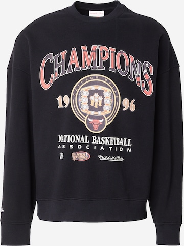 Sweat-shirt 'NBA 96 CHAMPIONSHIP RINGS BULLS' Mitchell & Ness en noir : devant