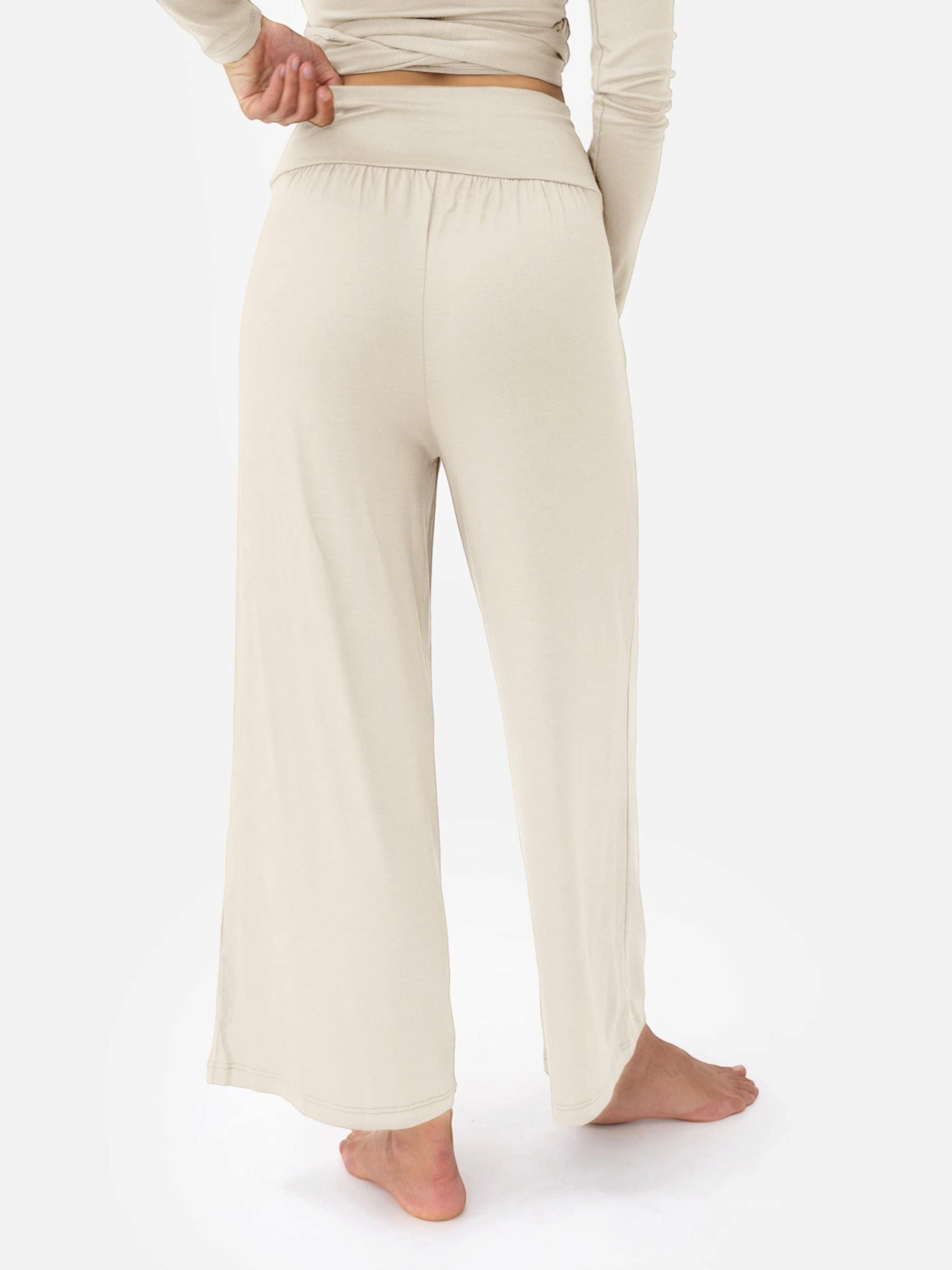 LOTUSCRAFTS Wide leg Sports trousers 'Heya Culotte' in White