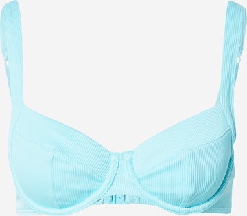 Hunkemöller T-shirt Bikini top in Blue: front