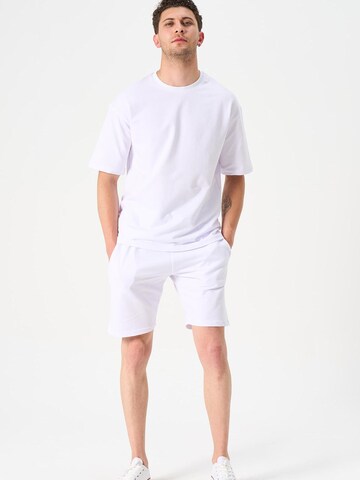 LOUIS LECLER Regular Pants 'Otto' in White