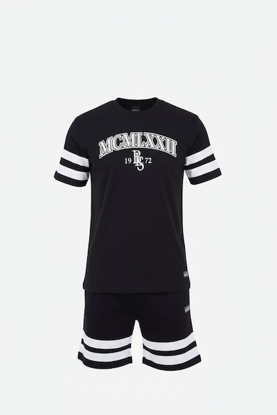 BRAVE SOUL Joggingpak in de kleur Zwart / Wit, Productweergave