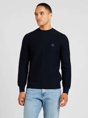 BOSS Sweater 'Anion' in Blue: front