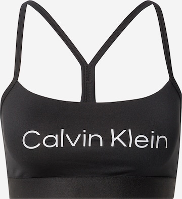 Sutien sport de la Calvin Klein Performance pe negru: față