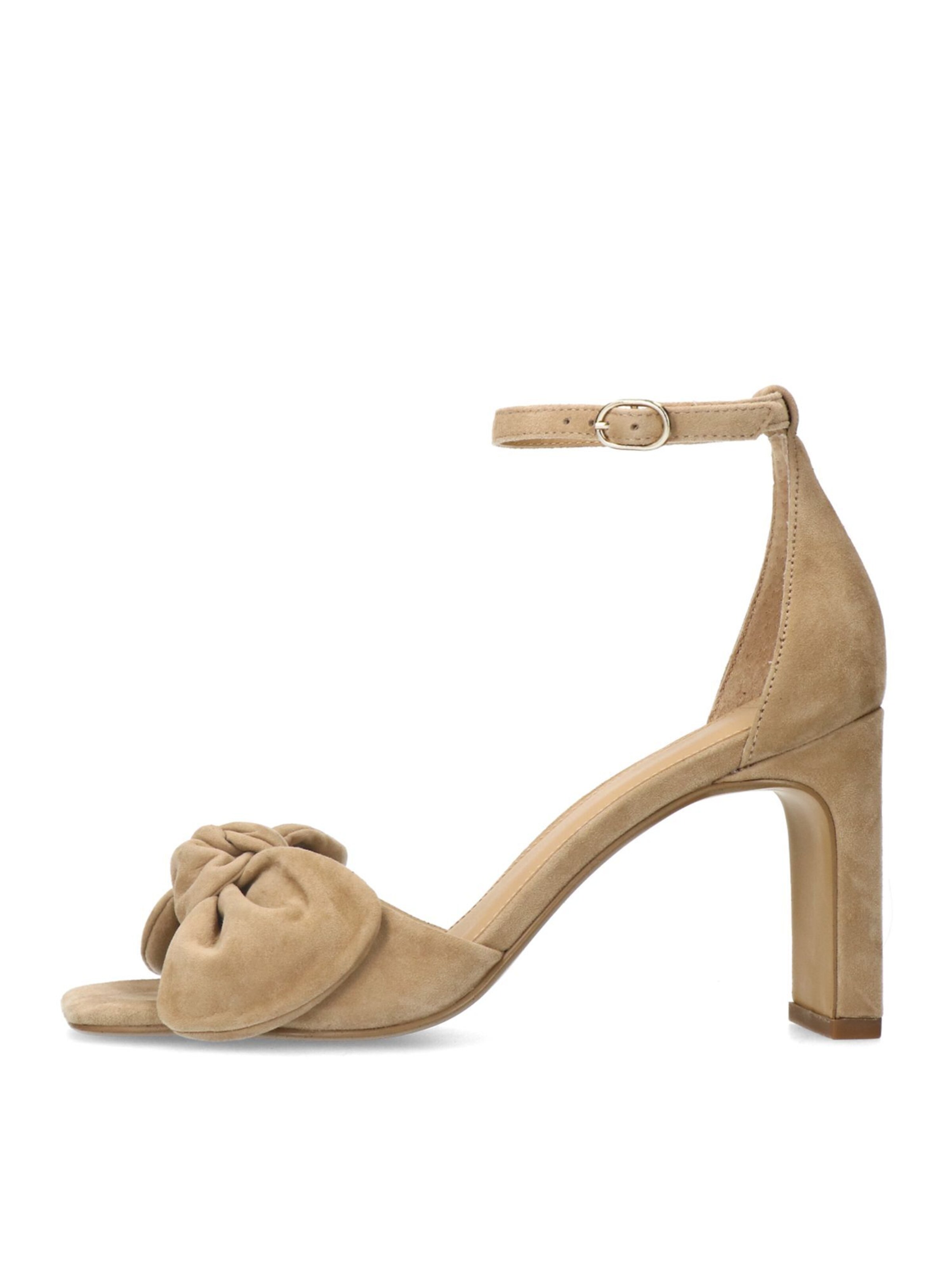Sandales MANFIELD en beige : devant
