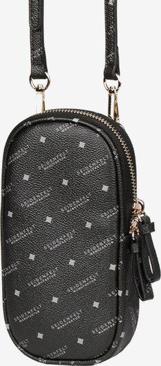 Seidenfelt Manufaktur Handytasche 9 cm in schwarz, Produktansicht