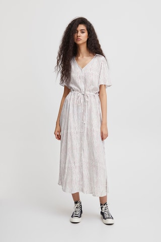 ICHI Dress 'vera' in White: front