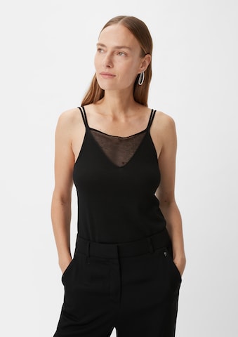 COMMA Knitted Top in Black: front