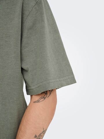 T-Shirt 'ONSDistress' Only & Sons en gris