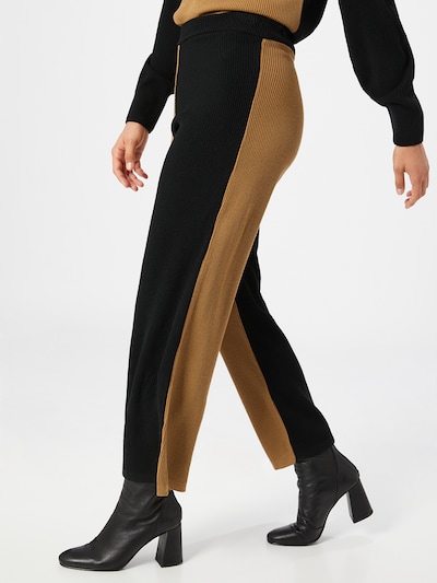 Unique21 Kalhoty - velbloudí / černá, Model/ka