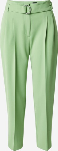 BOSS Pleat-Front Pants 'Tapiah' in Green: front