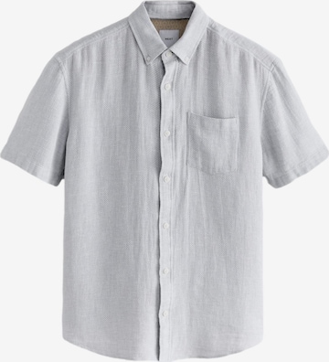 NextRegular Fit Košulja - siva boja: prednji dio
