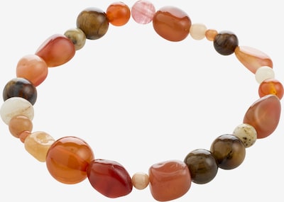 Pilgrim Armband 'Iris' in beige / braun / orange / rosa, Produktansicht