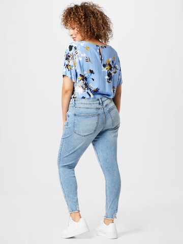 Noisy May Curve Skinny Jeans in Blue