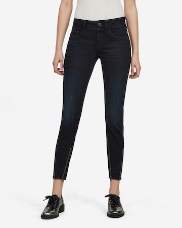 G-Star RAW Skinny Jeans in Blauw: voorkant