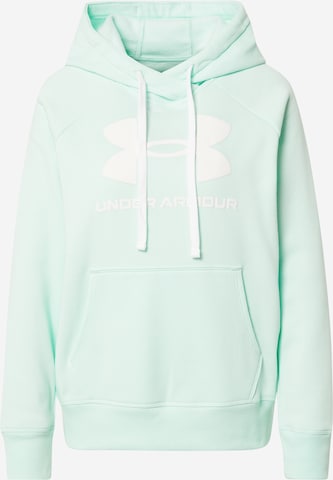 UNDER ARMOUR Athletic Sweatshirt in Green: front