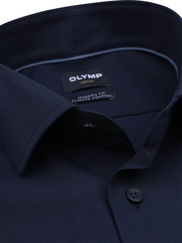 OLYMP Regular fit Button Up Shirt 'Luxor 24/Seven' in Blue