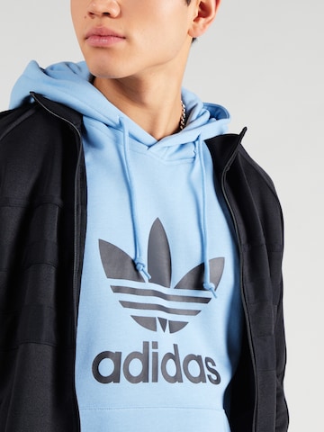 Bluză de molton 'Adicolor Classics Trefoil' de la ADIDAS ORIGINALS pe albastru