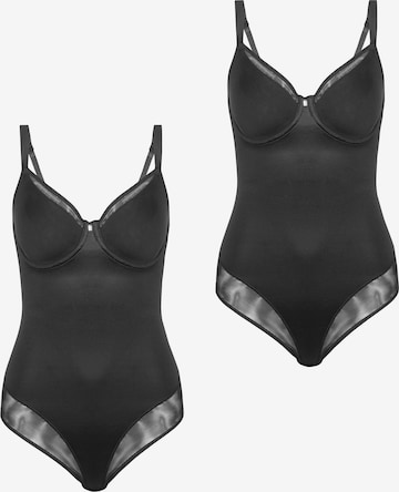 TRIUMPH Bodysuit ' True Shape Sensation ' in Black: front