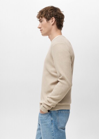 MANGO MAN Sweater 'Antigua' in Beige