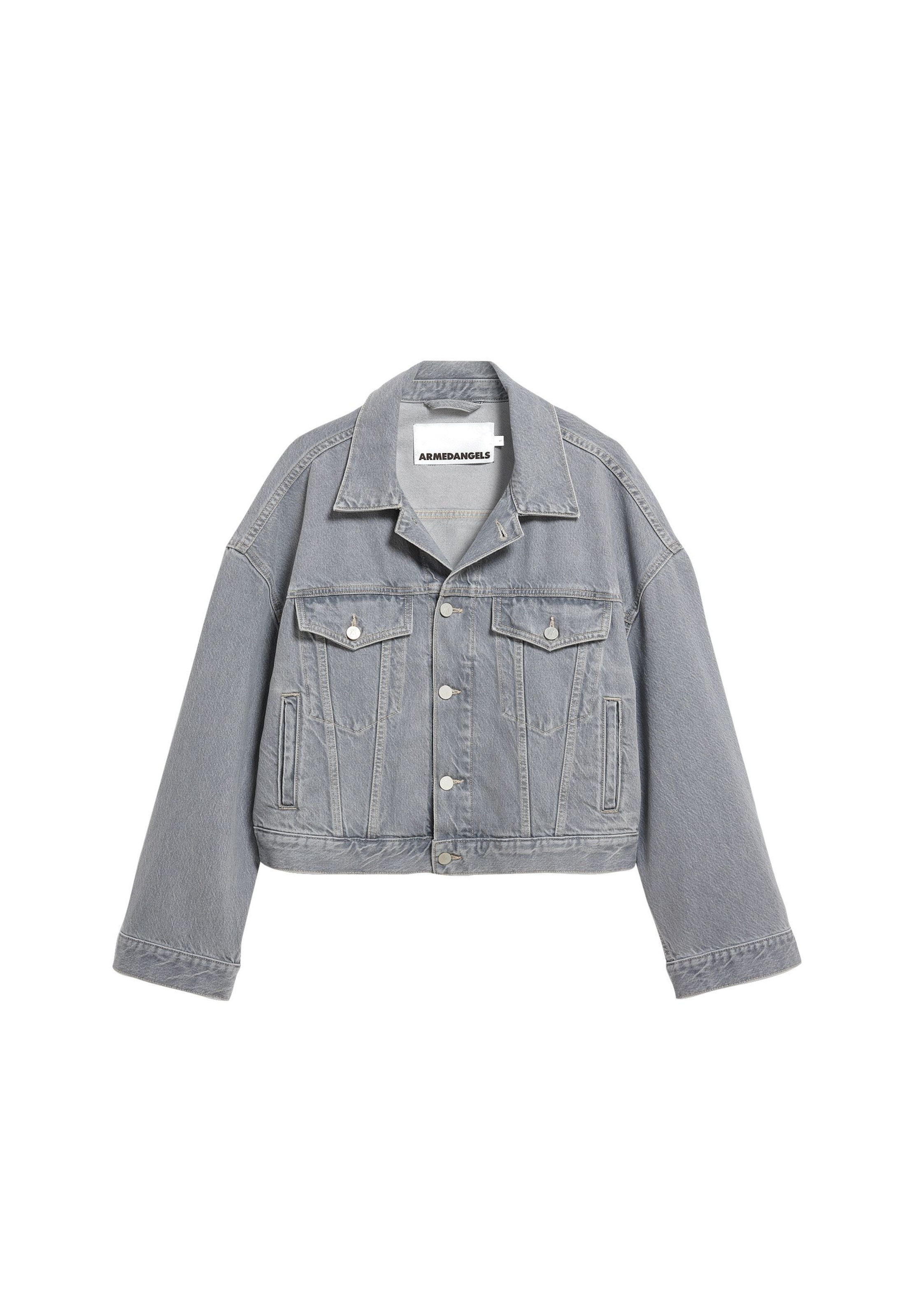 ARMEDANGELS Jeansjacke PAASITHE DENIM in Grau: Vorderseite