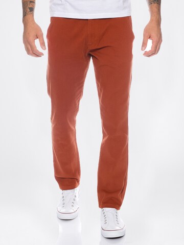 Rock Creek Slim fit Chino Pants in Orange: front