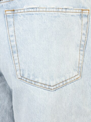 RE/DONE regular Jeans '90S CROP LOW SLUNG' i blå