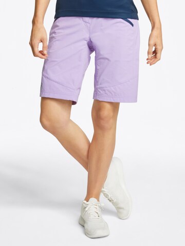 ZIENER Regular Workout Pants 'NASITA' in Purple: front