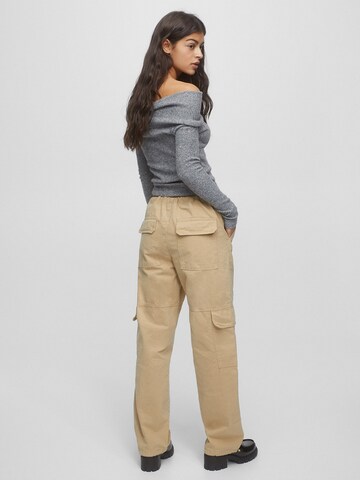 Pull&Bear Regular Cargo Pants in Brown