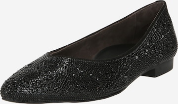 Paul Green Ballet Flats '1081-015' in Black: front