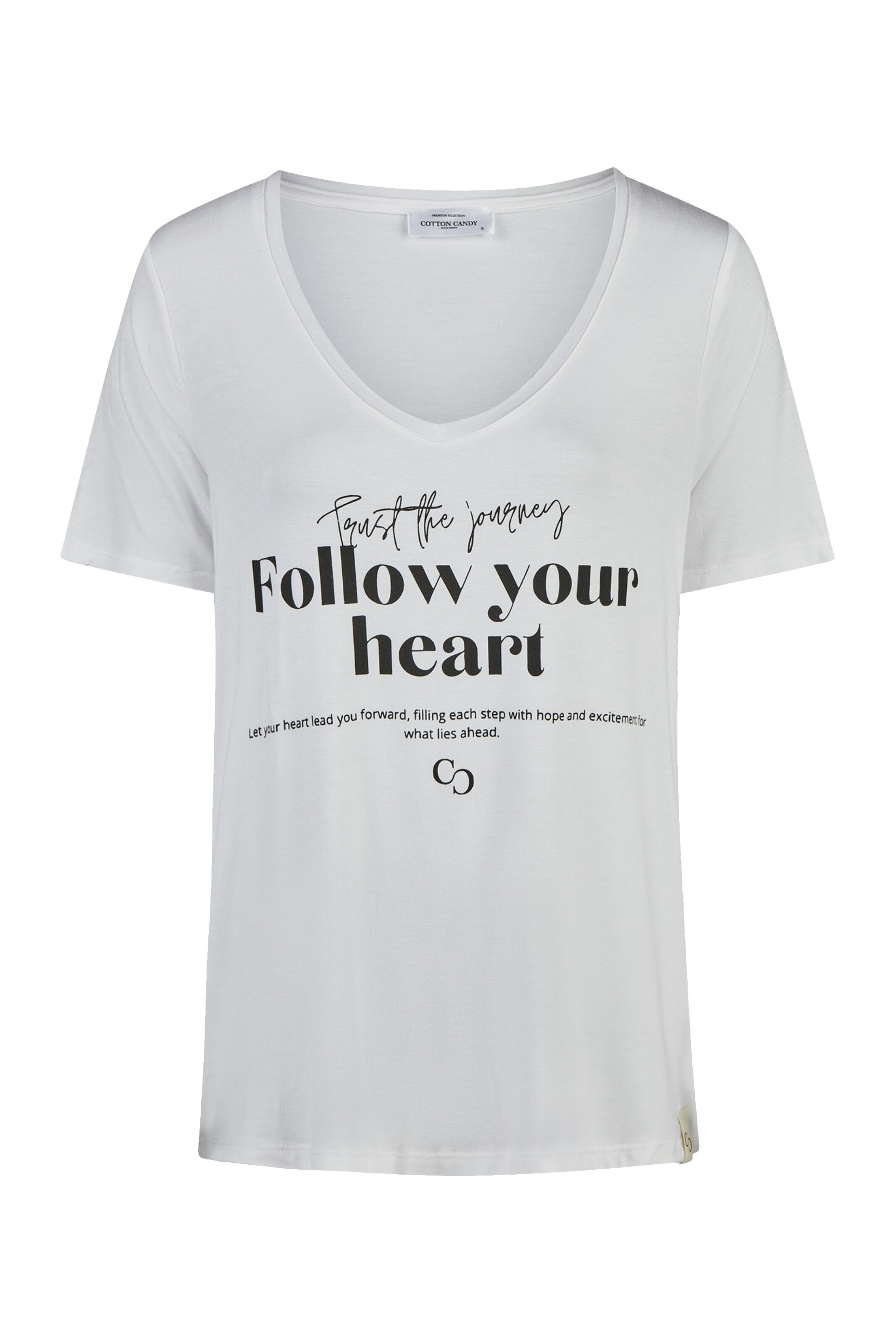 Cotton Candy Shirt in Wit: voorkant