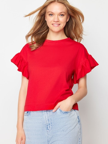Trendyol Shirt in Red: front